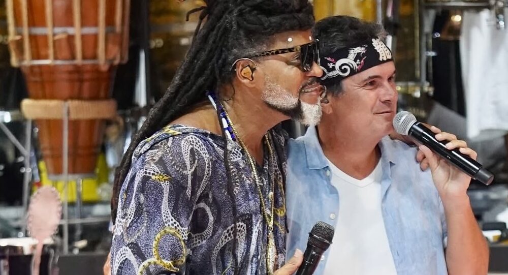 Fotos da gravação do Caldeirão com Mion em Salvador